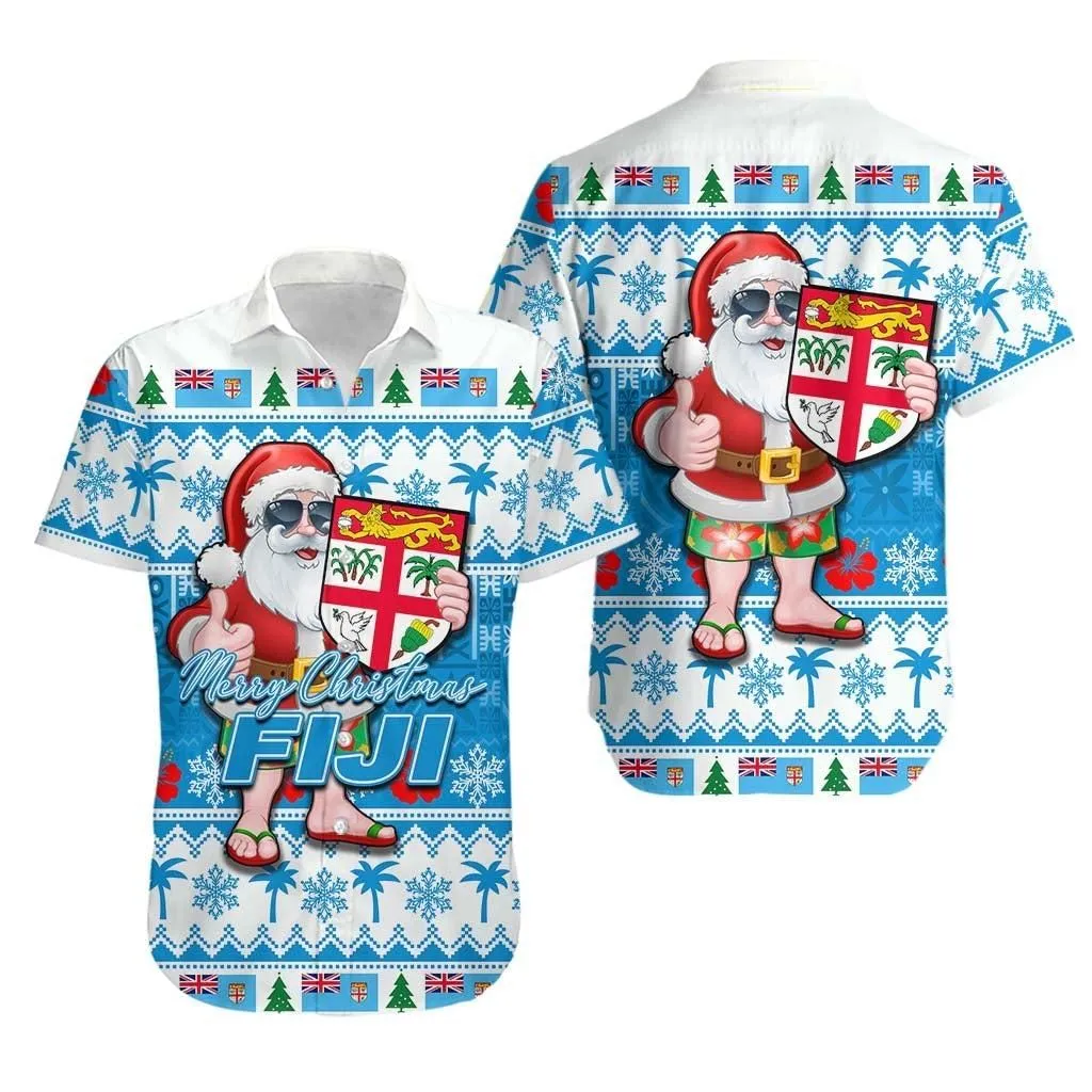 Fiji Christmas Hawaiian Shirt Cool Santa Claus Lt6_1