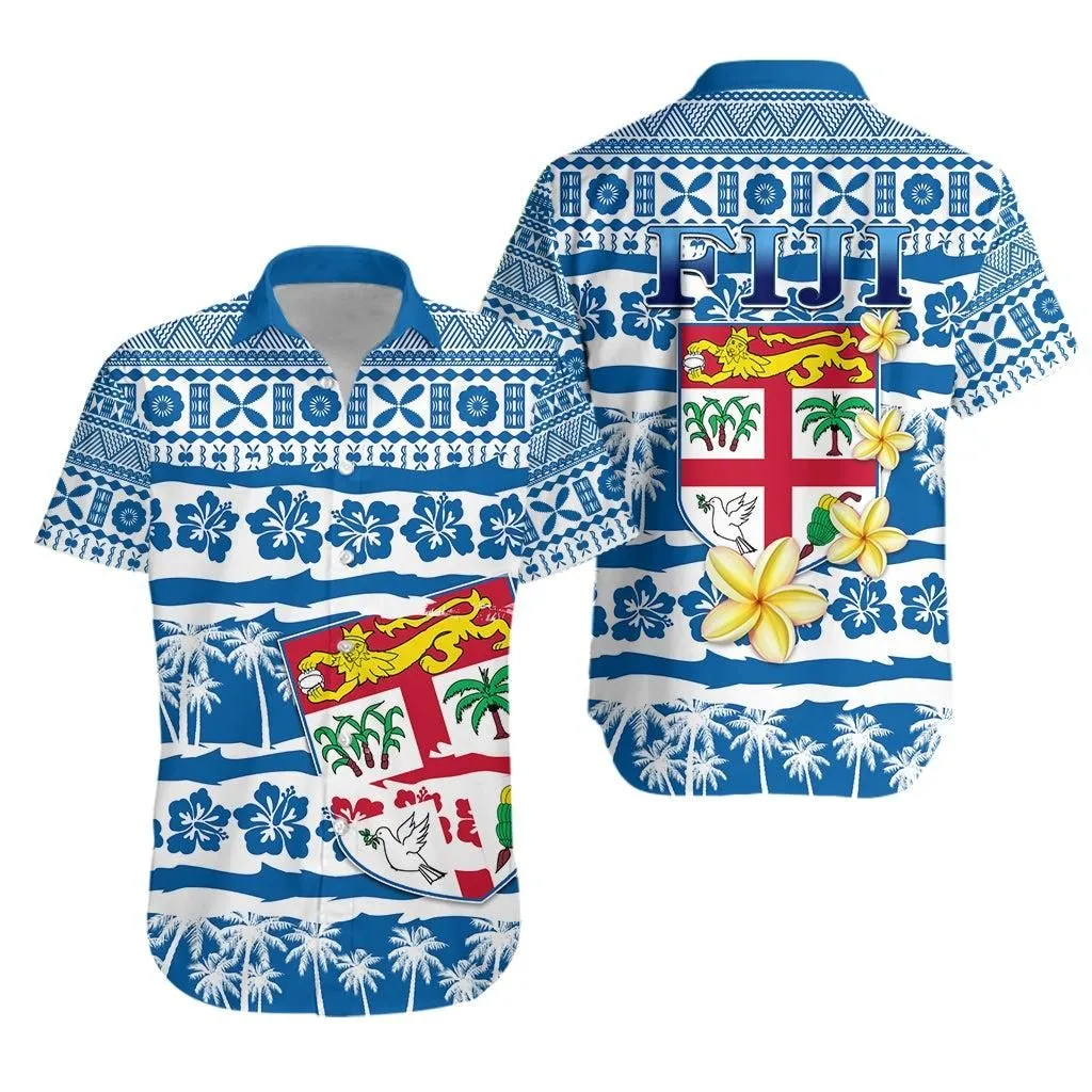 Fiji Polynesian Hawaiian Shirt Fijian Tapa Pattern Lt13_1