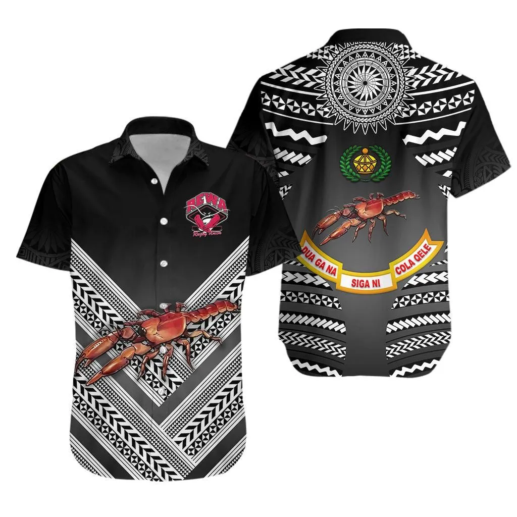 Fiji Rewa Rugby Union Hawaiian Shirt Creative Style   Black No1 Lt8_1