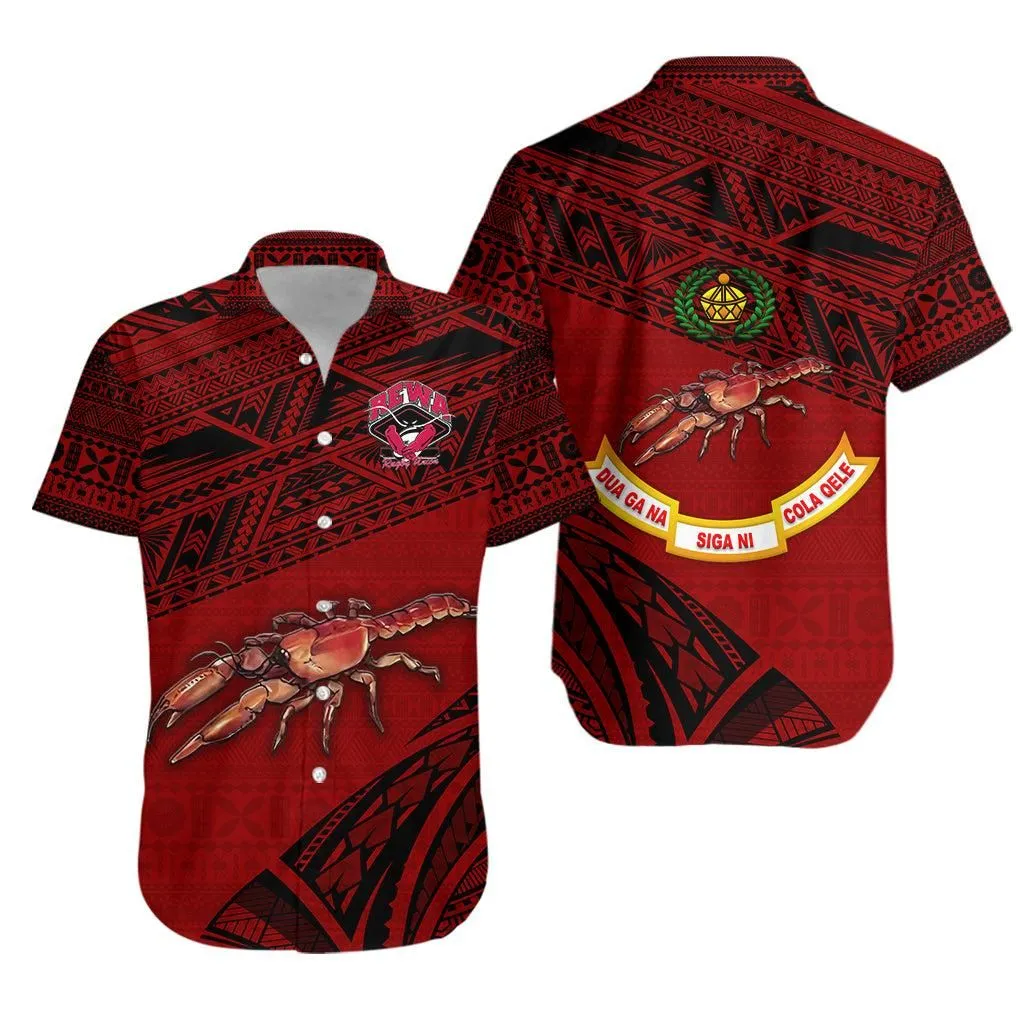 Fiji Rewa Rugby Union Hawaiian Shirt Special Version   Red No1 Lt8_1