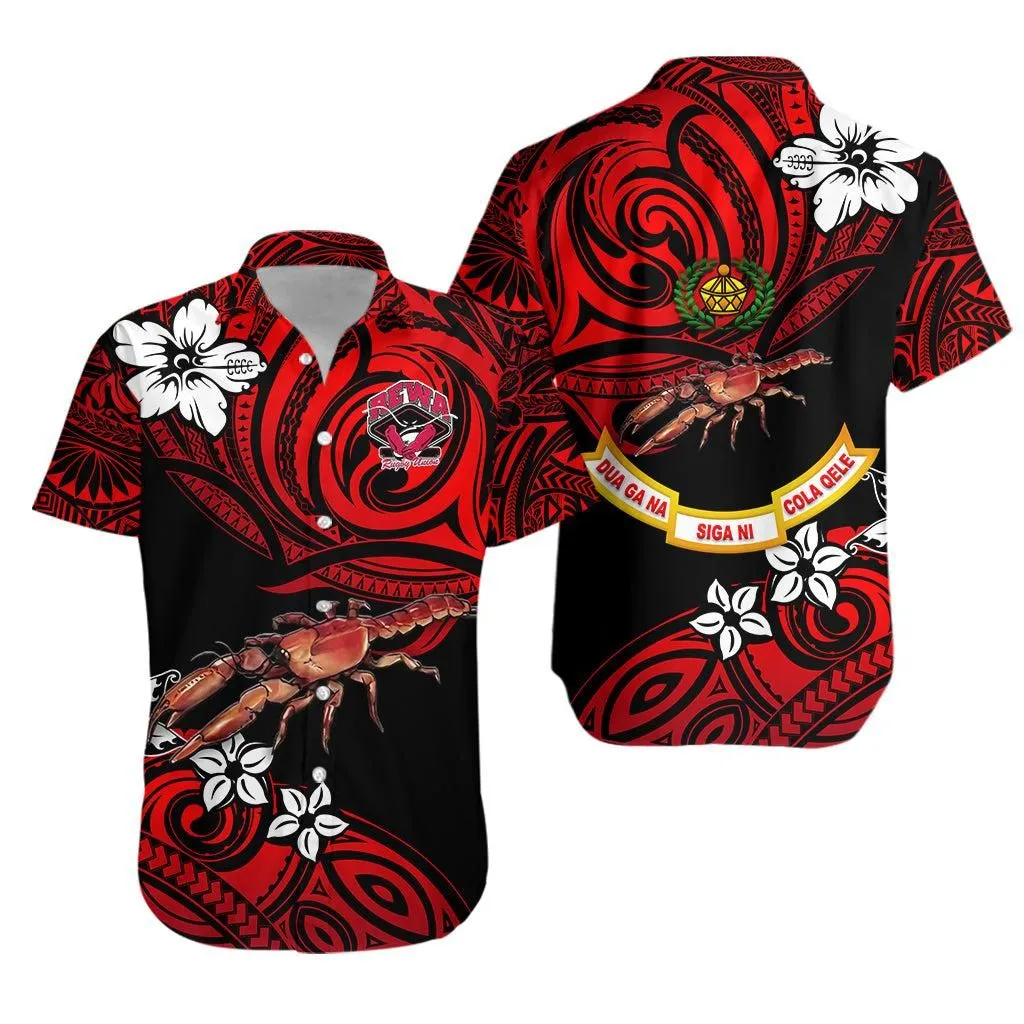 Fiji Rewa Rugby Union Hawaiian Shirt Unique Vibes   Red Lt8_1