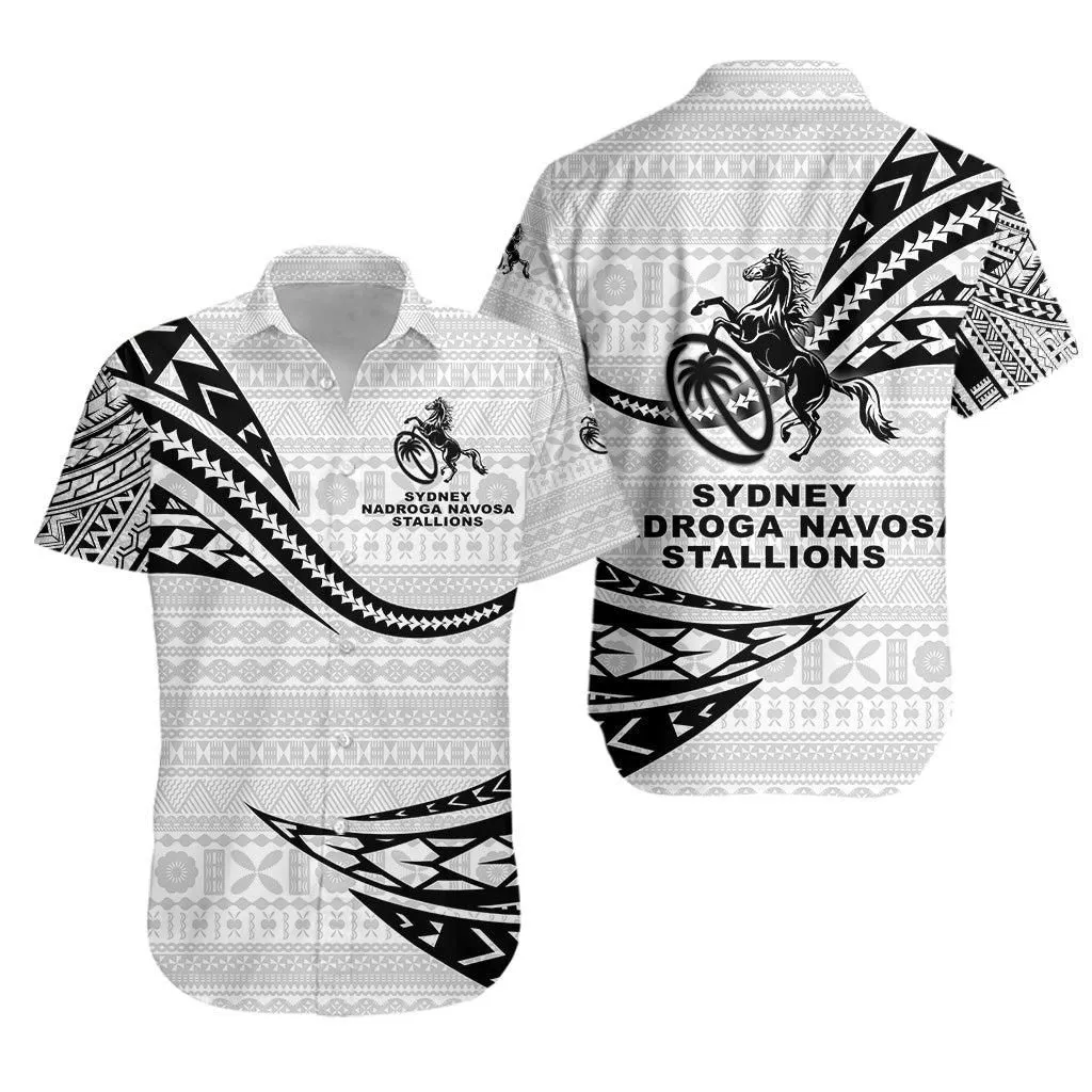 Fiji Rugby Hawaiian Shirt Sydney Nadroga Navosa Stallions Unique Version   White Lt8_1