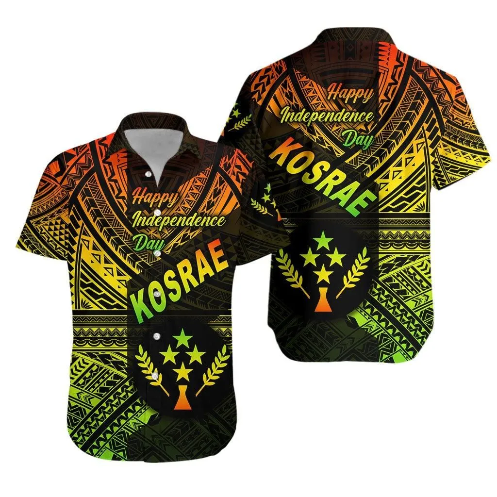Fsm Kosrae Hawaiian Shirt Happy Independence Day Original Vibes   Reggae Lt8_1