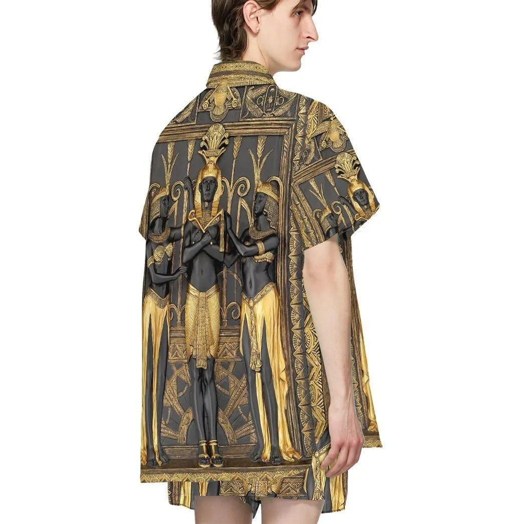 Gearhumans 3D Ancient Egypt Pharao Custom Short Sleeves Shirt_1