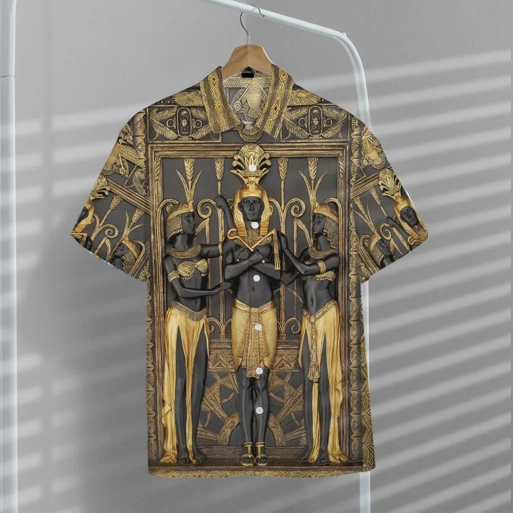 Gearhumans 3D Ancient Egypt Pharao Custom Short Sleeves Shirt_3