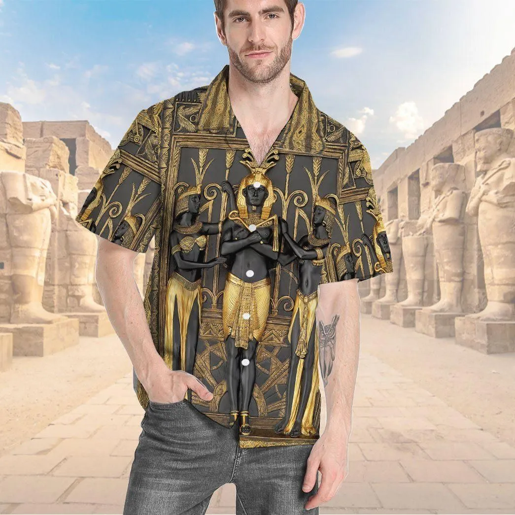Gearhumans 3D Ancient Egypt Pharao Custom Short Sleeves Shirt_4