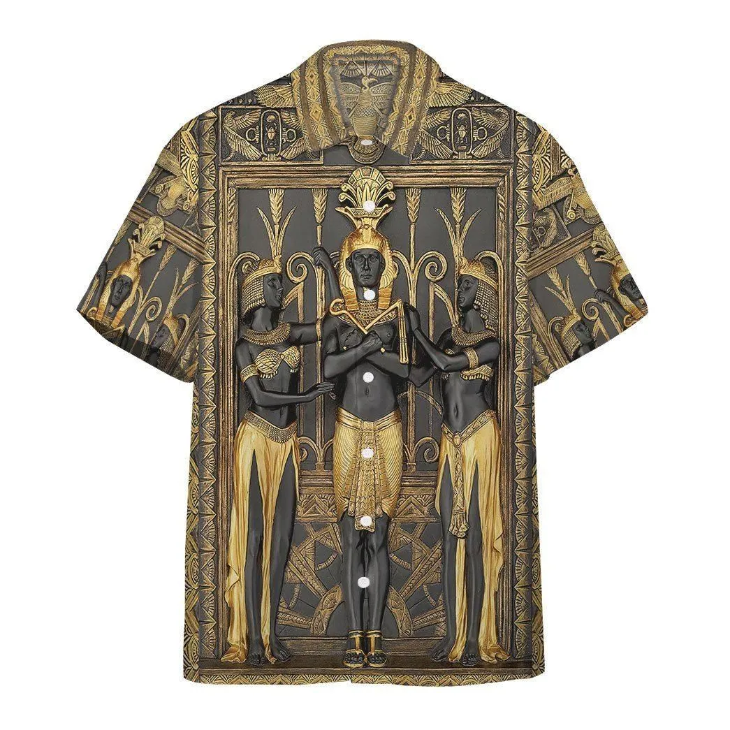 Gearhumans 3D Ancient Egypt Pharao Custom Short Sleeves Shirt_9