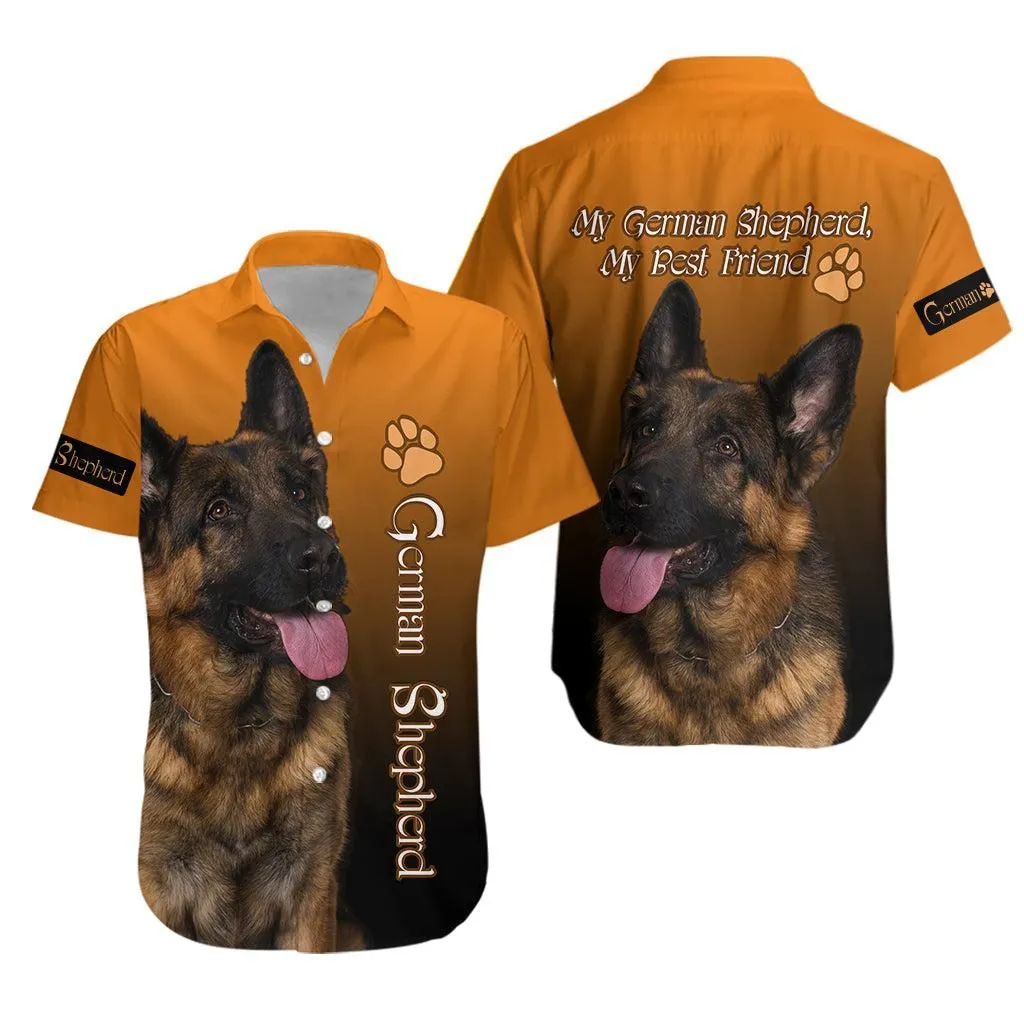 German Shepherd Hawaiian Shirt My Best Friend Lt13_0