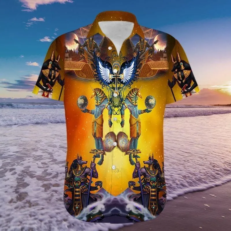 Get Here Amazing Ancient Egypt Hawaiian Aloha Shirts_1