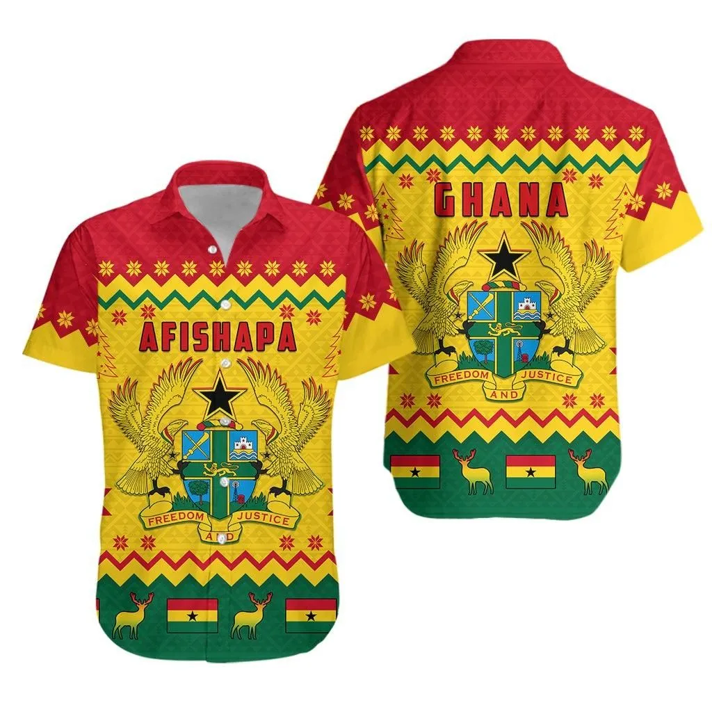 Ghana Christmas Hawaiian Shirt African Pattern Lt13_0