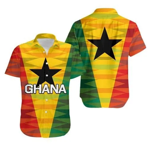 Ghana Flag Rugby Hawaiian Shirt Th4_0