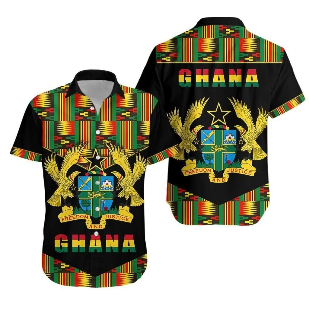 Ghana Proud Hawaiian Shirt Ankara Kente Lt13_1