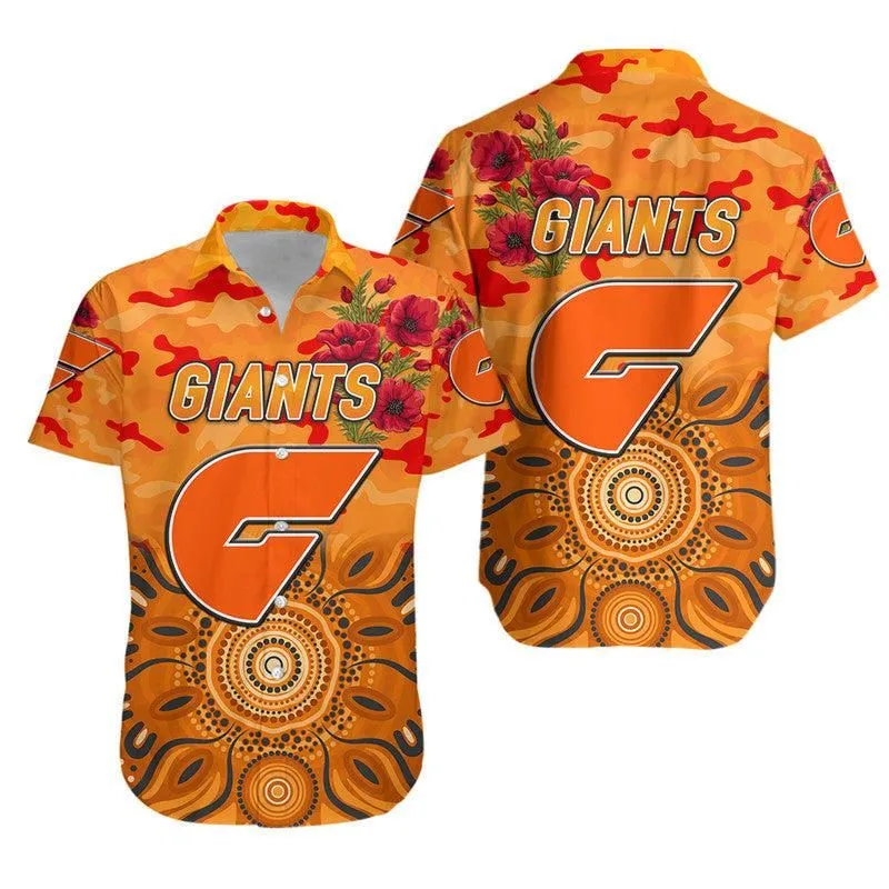 Greater Western Sydney Giants Anzac Hawaiian Shirt Indigenous Vibes Lt8_1