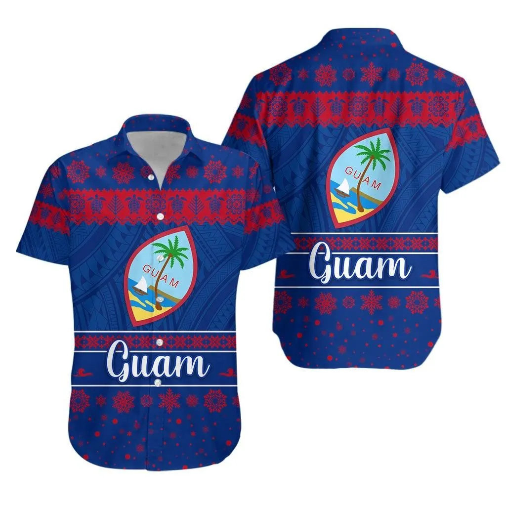 Guam Christmas Hawaiian Shirt Simple Style Lt8_1