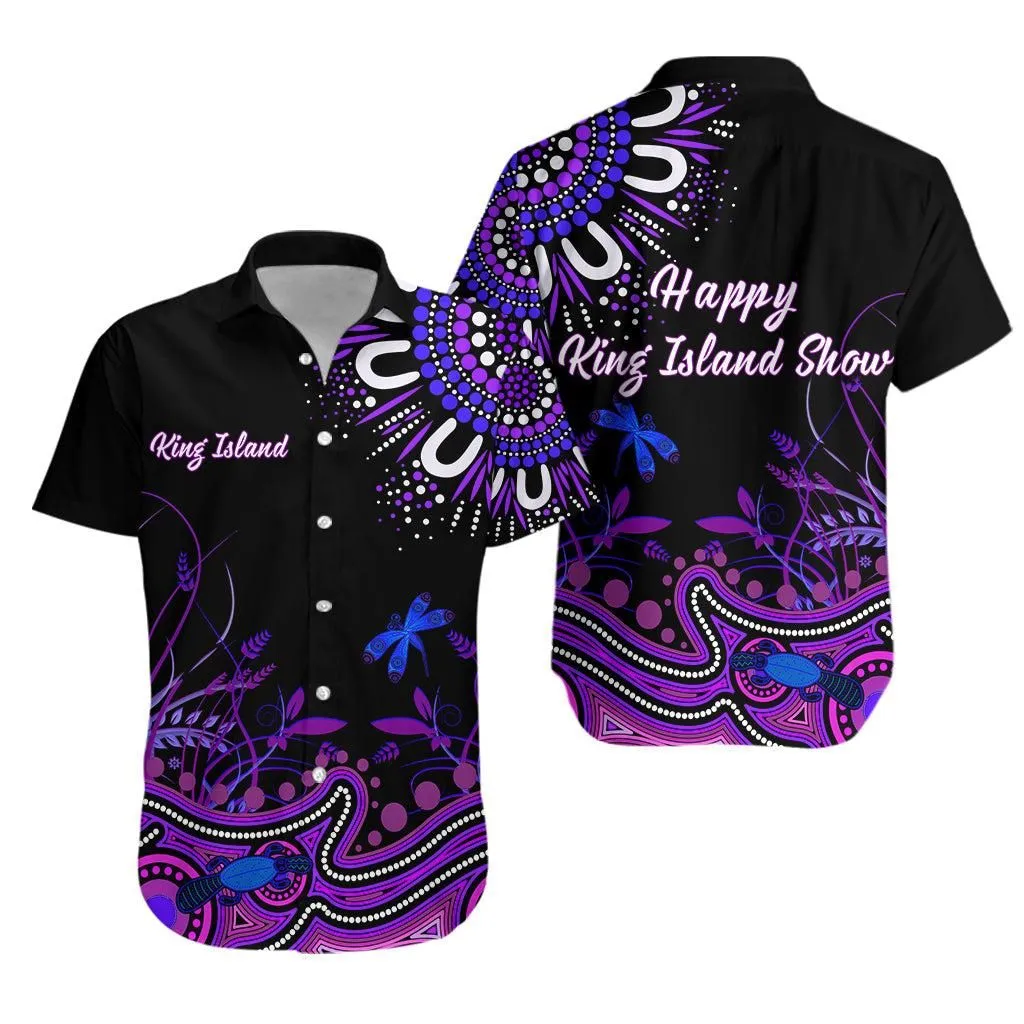 Happy King Islands Show Hawaiian Shirt Aboriginal Tasmania Australia Version Purple Lt13_0