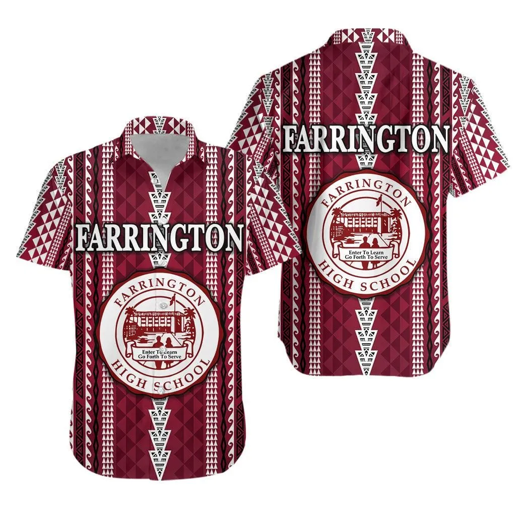 Hawaii Farrington High School Hawaiian Shirt Simple Style Lt8_1