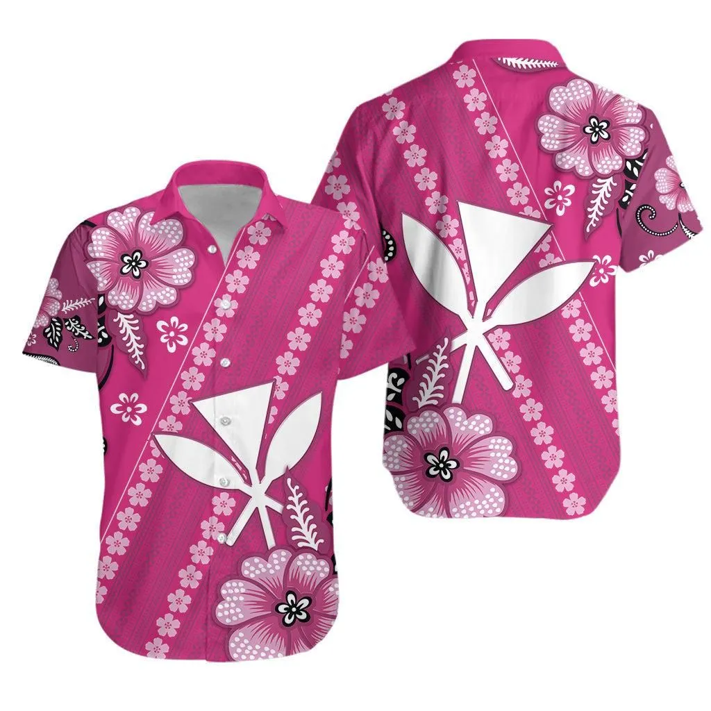 Hawaii Hawaiian Shirt Kakau Tribal Pink Batik Floral Ver01 Lt13_0