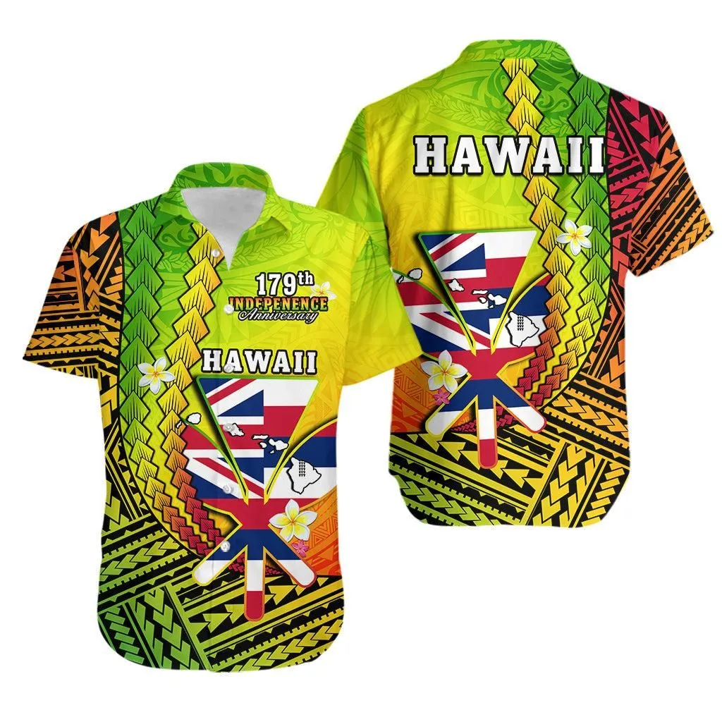 Hawaii Hawaiian Shirt Kanaka Polynesian Happy 179Th Independence Anniversary Lt14_0