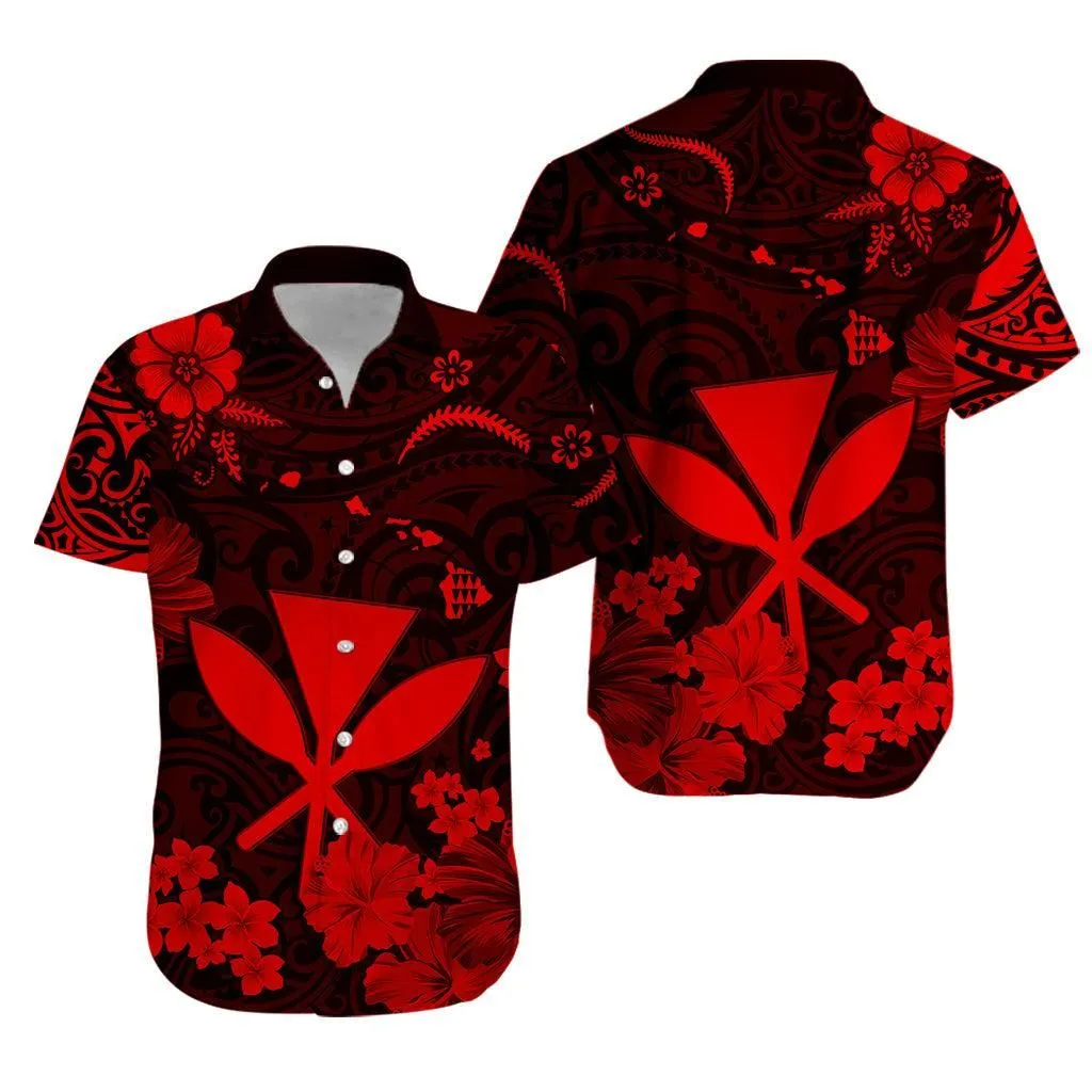 Hawaii Hawaiian Shirt Polynesia Red Kanaka Maoli Lt13_0