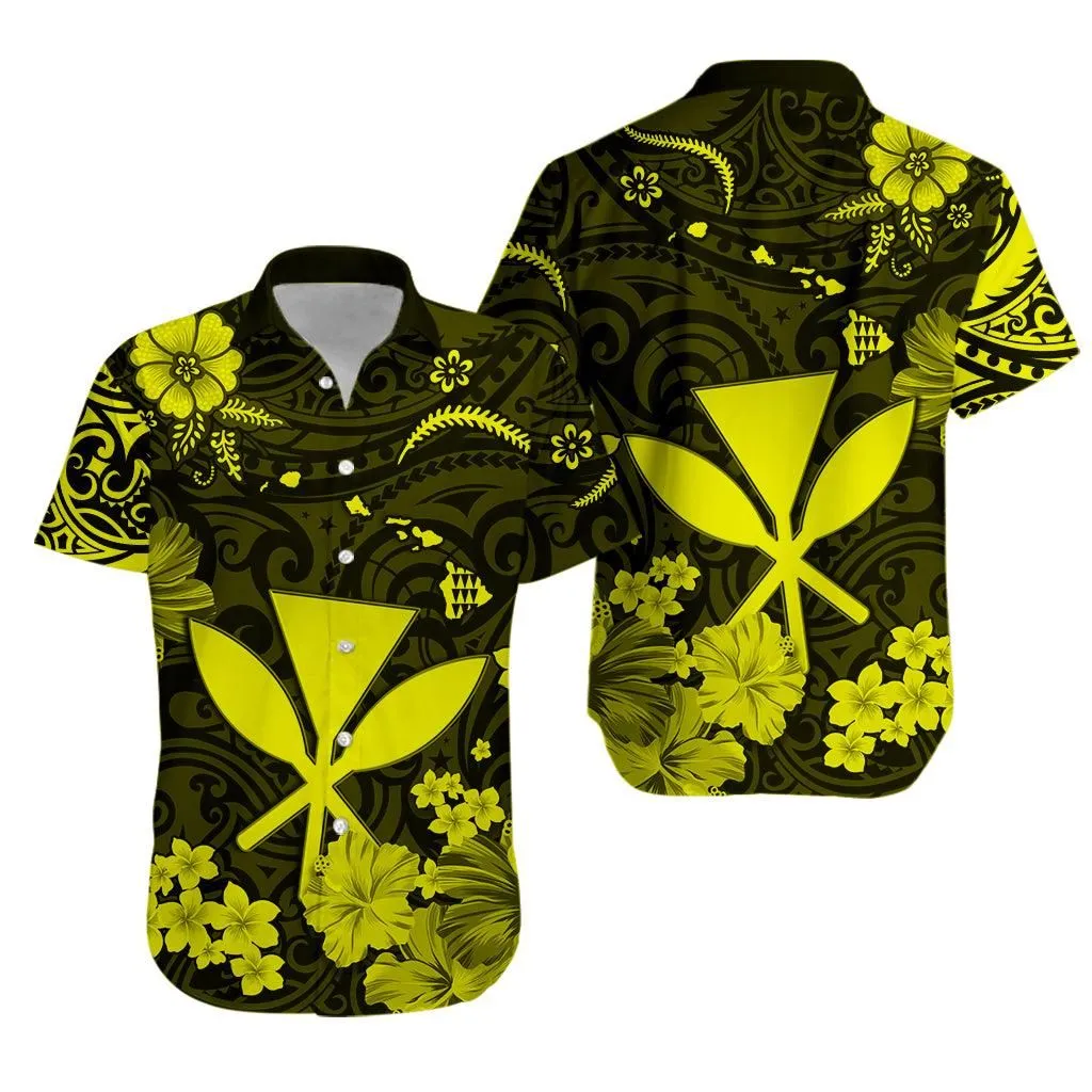 Hawaii Hawaiian Shirt Polynesia Yellow Kanaka Maoli Lt13_0