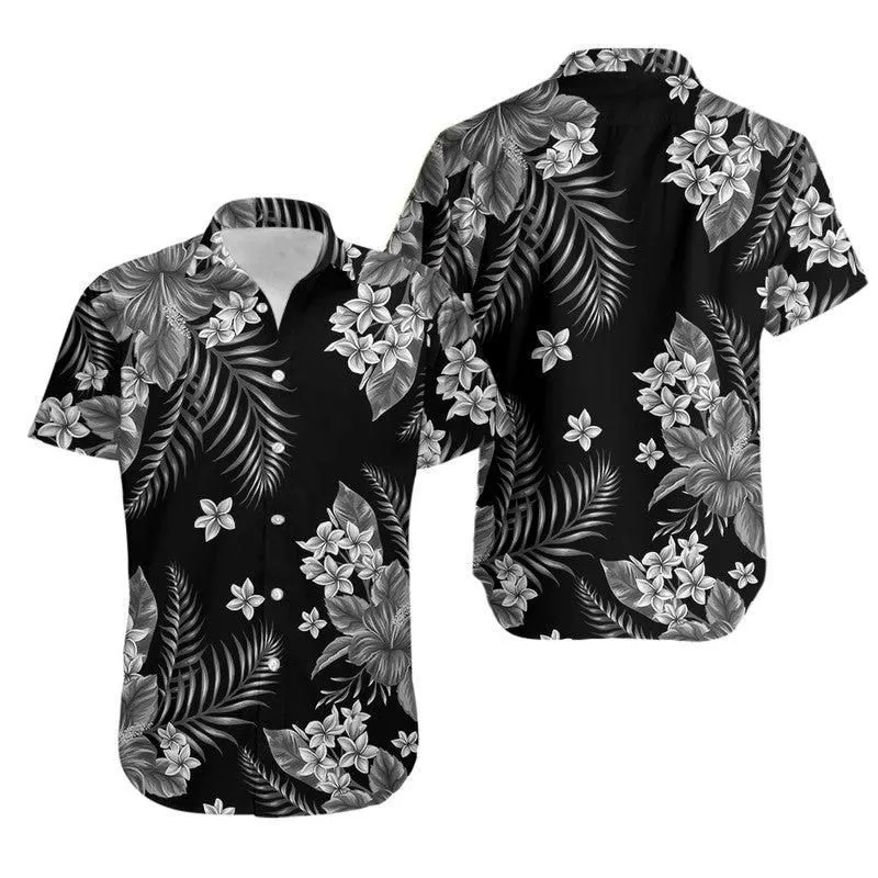 Hawaii Summer Colorful Hawaiian Shirt Gray Lt6_0
