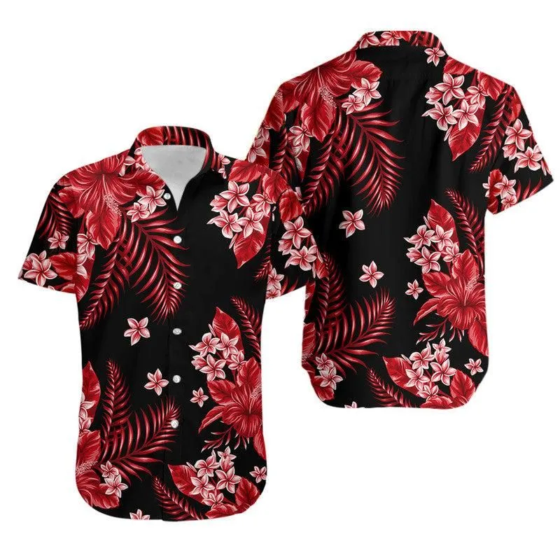 Hawaii Summer Colorful Hawaiian Shirt Red Lt6_0