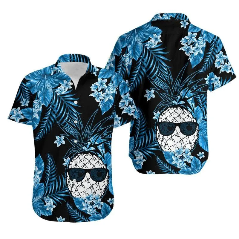 Hawaii Summer Colorful Pineapple Hawaiian Shirt Light Blue Lt6_0