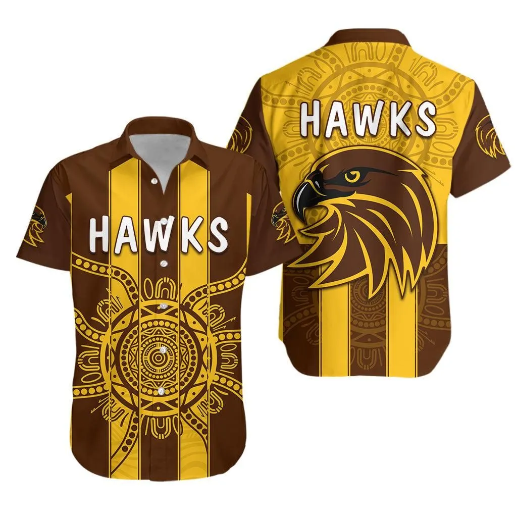 Hawks Indigenous Hawaiian Shirt Hawthorn Football Lt13_1