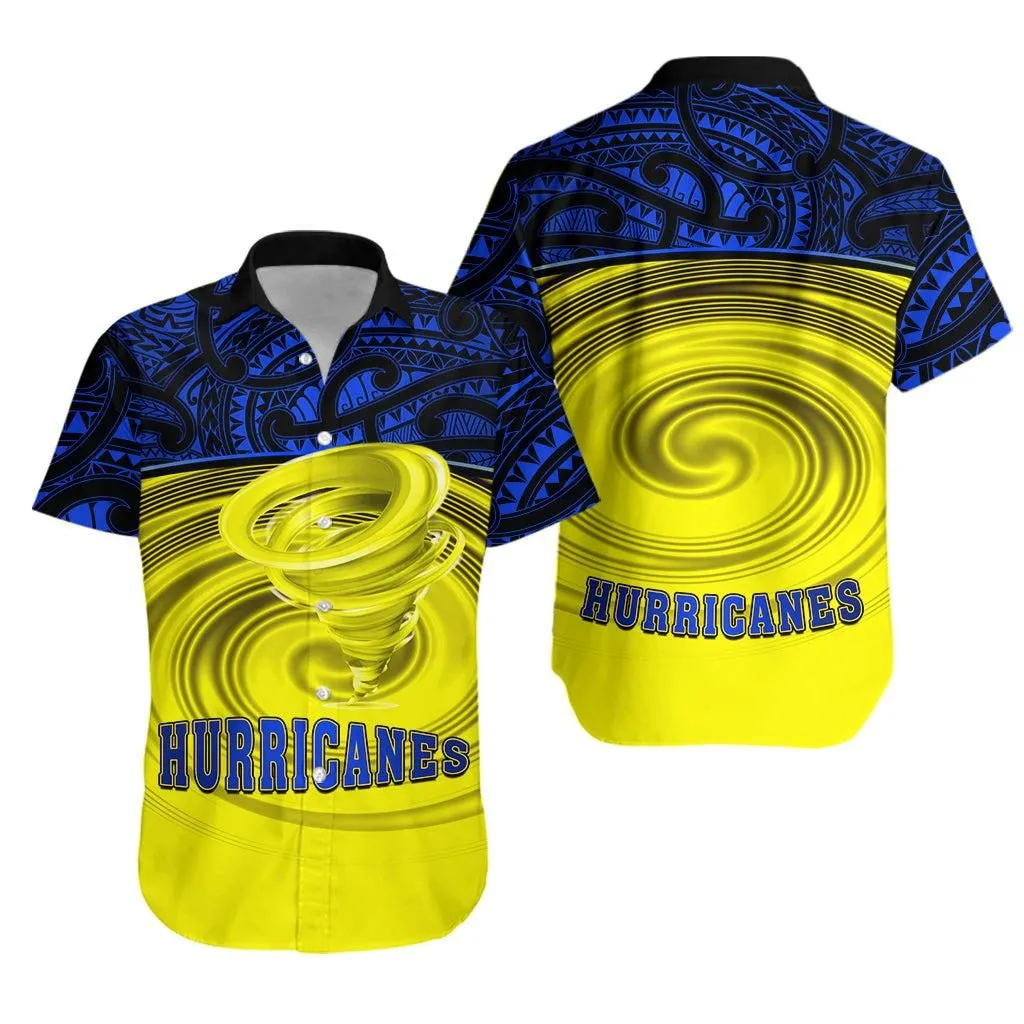 Hurricanes Rugby Hawaiian Shirt Super Maori New Zealand Lt13_0