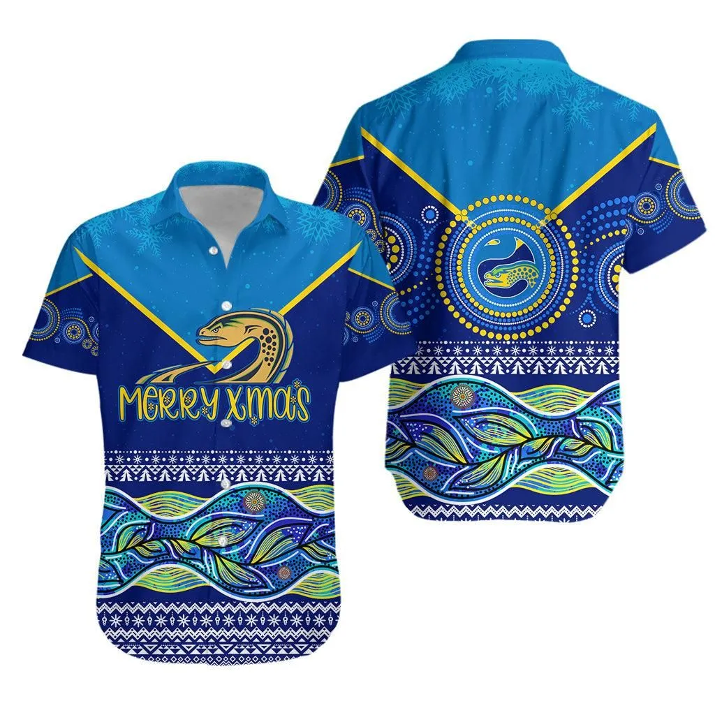 Indigenous Xmas Parra Eels Aboriginal Winter Theme Hawaiian Shirt Lt7_0