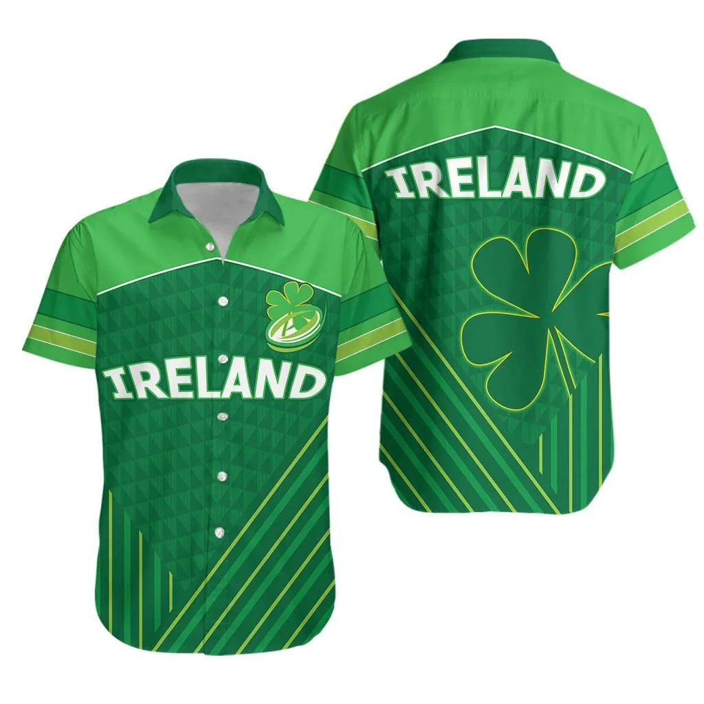 Ireland Rugby Hawaiian Shirt Shamrock Irish Lt13_1