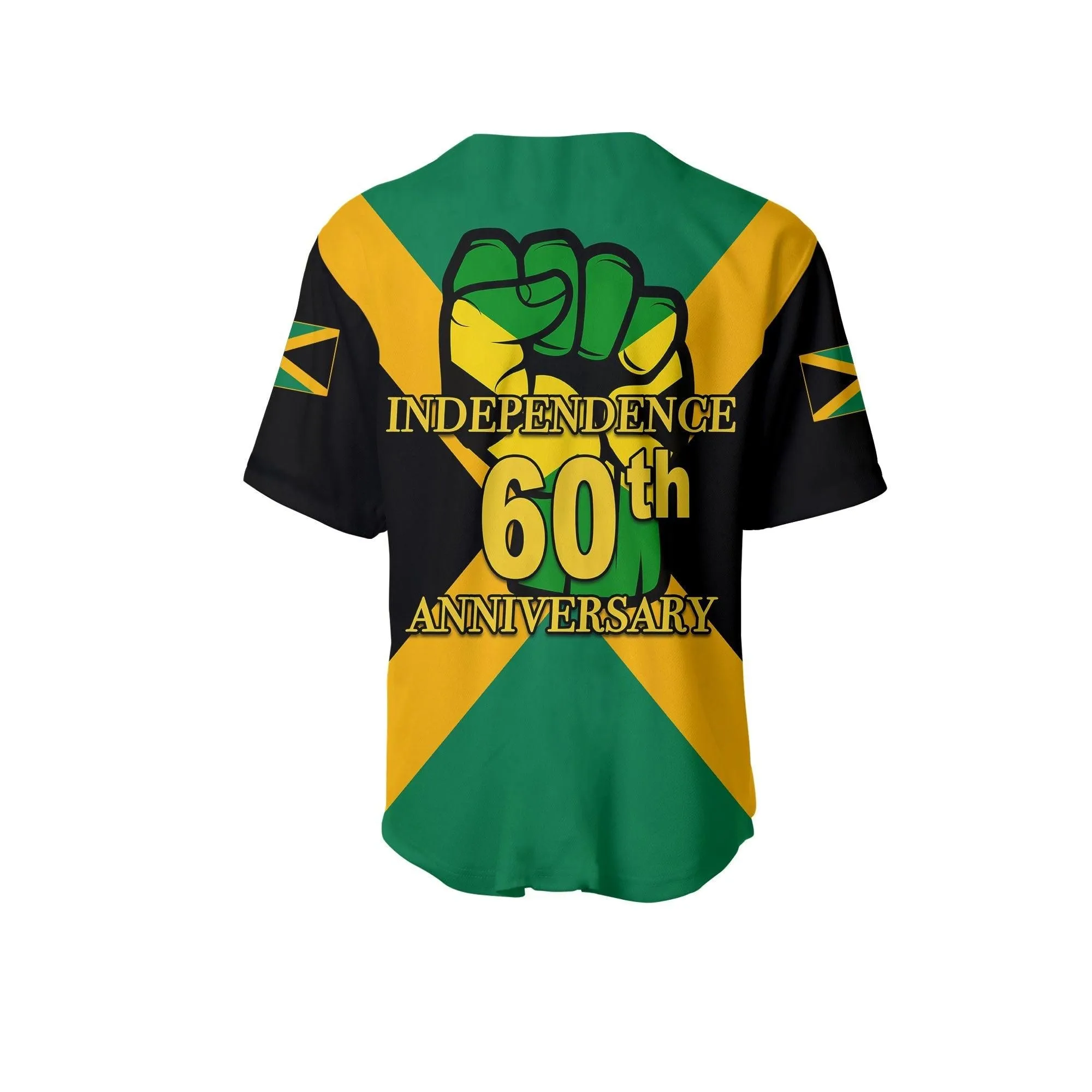 Jamaica Independence Day Baseball Shirt Lt6_1