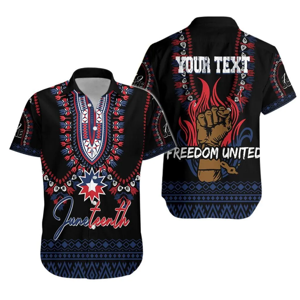 Juneteenth Dashiki Personalised Hawaiian Shirt Freedom United Lt7_0