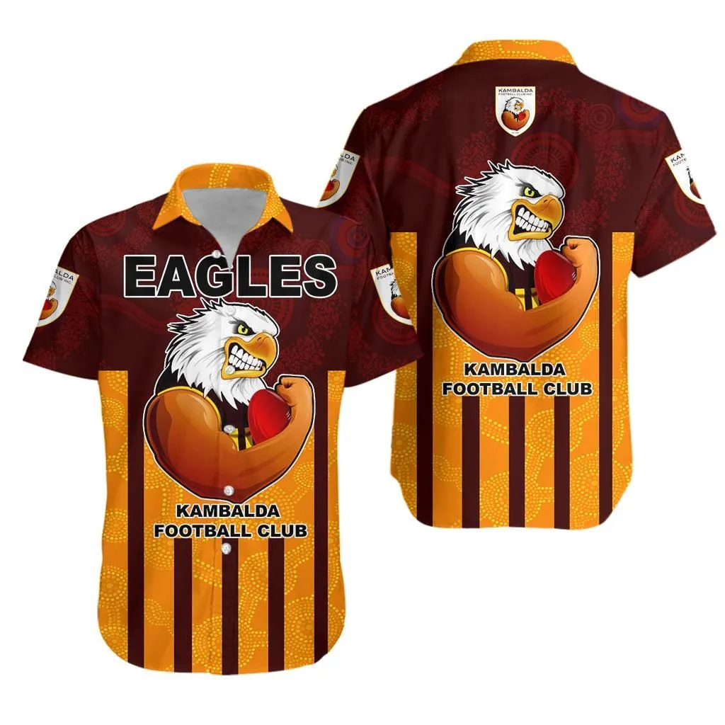 Kambalda Football Club Eagles Mix Aboriginal Hawaiian Shirt Lt20_0