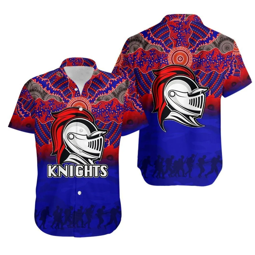 Knights Hawaiian Shirt Aboriginal Anzac Day_1