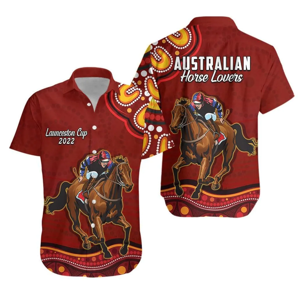 Launceston Cup 2022 Hawaiian Shirt Australia Aboriginal Red Horse Lovers Lt13_0