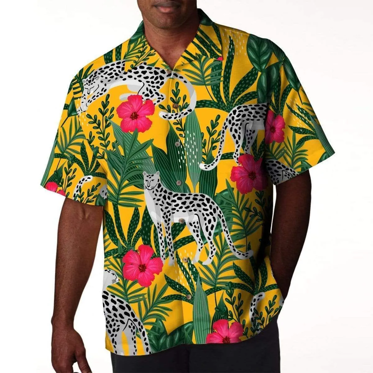 Leopard Shirt Animal   Find African Floral Leopard Pattern Flowers Tropical Aloha Shirts   Leopard Gifts_0