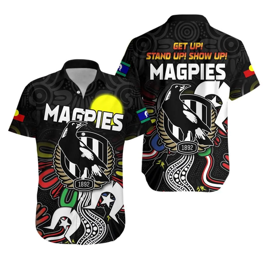 Magpies Naidoc Week Hawaiian Shirt Collingwood Football Aboriginal Lt13_0