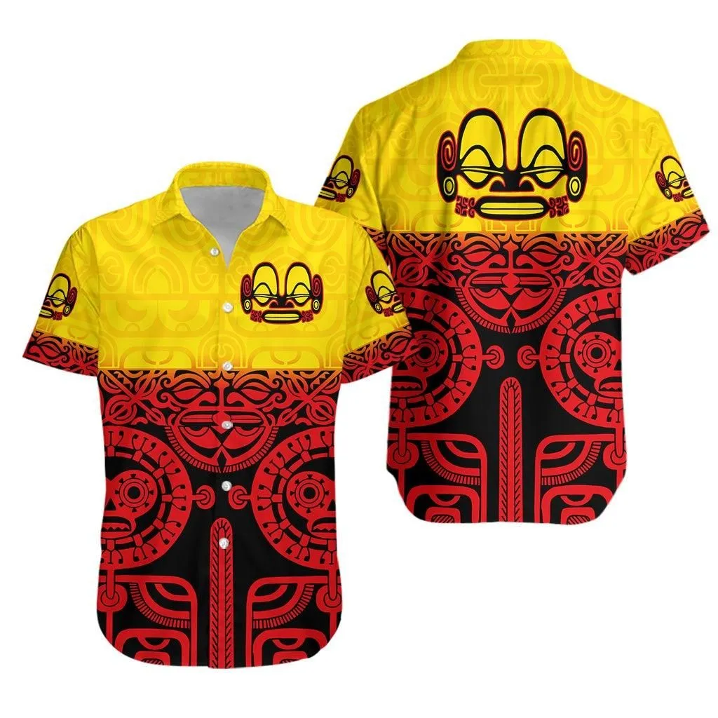 Marquesas Islands Hawaiian Shirt Marquesan Tattoo Special Style   Gradient Red Lt8_1