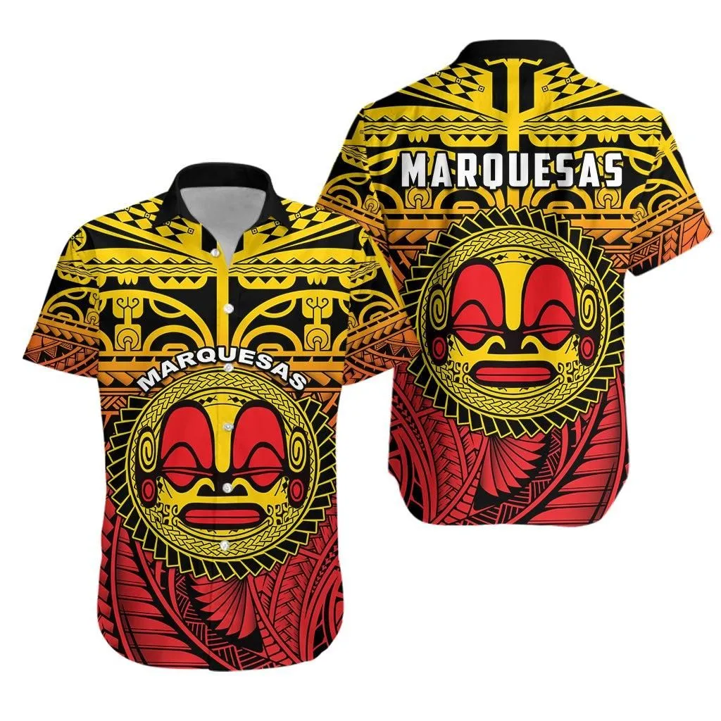 Marquesas Islands Hawaiian Shirt Mata Tiki Polynesian Pattern Lt13_0