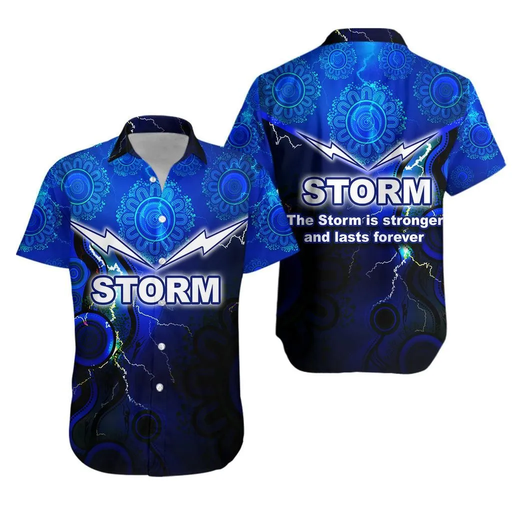 Melbourne Storm Aboriginal Hawaiian Shirt   Stronger And Lasts Forever   Lt20_0