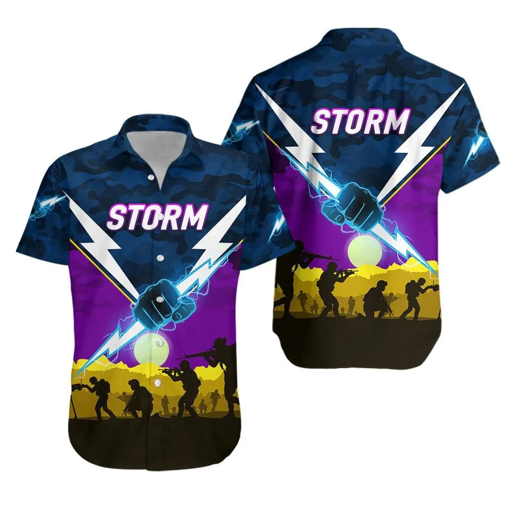 Melbourne Storm Anzac 2022 Hawaiian Shirt Simple Style Lt8_1