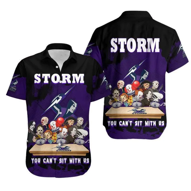 Melbourne Storm Hawaiian Shirt You CanT Sit With Us Horror Movies Characters Lt9_0
