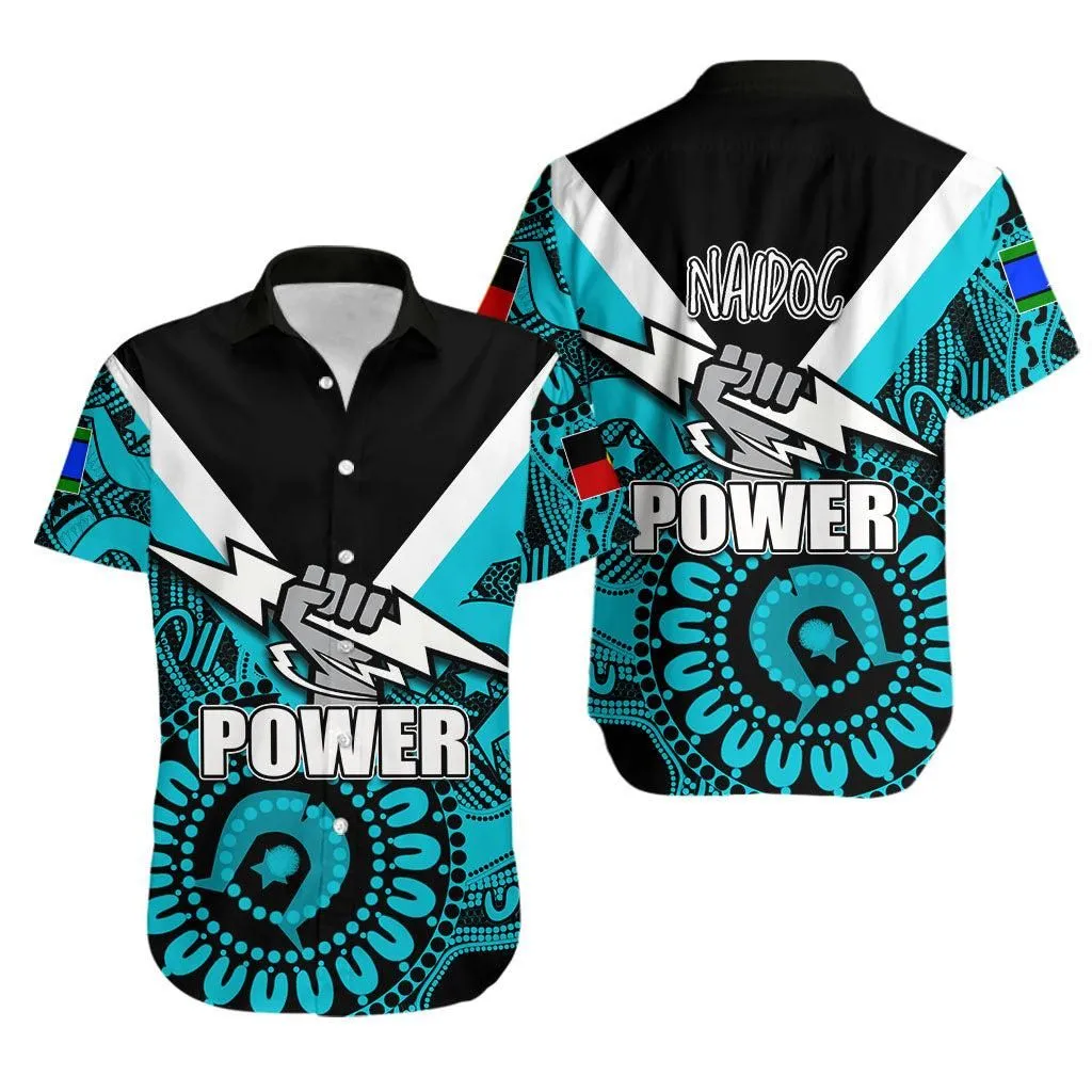 Naidoc Port Adelaide Hawaiian Shirt Naidoc Patterns Lt6_1