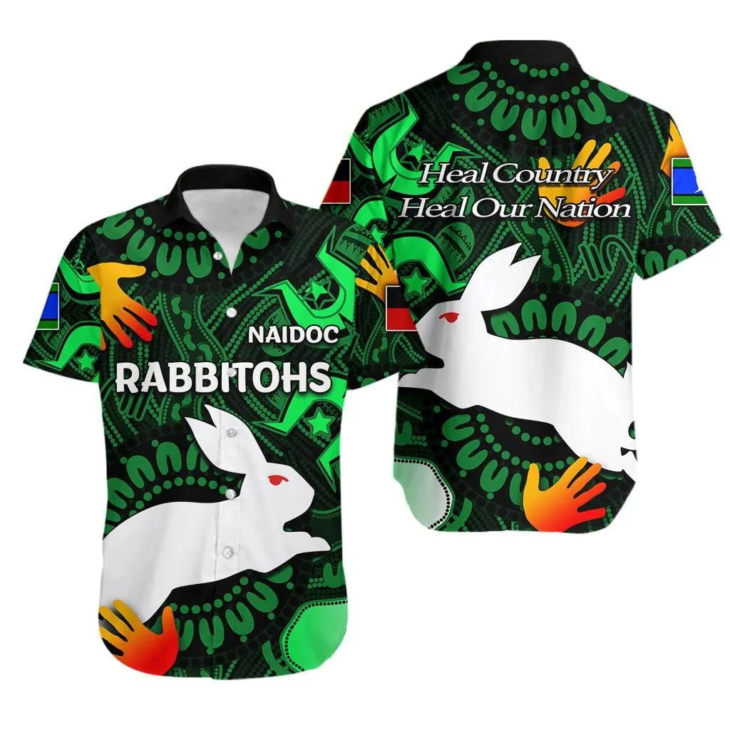 Naidoc Rabbitohs Hawaiian Shirt Naidoc Patterns Lt6_1