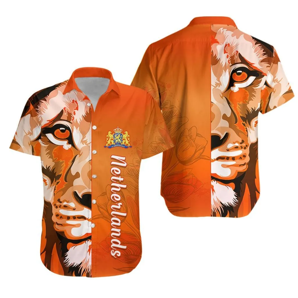 Netherlands Hawaiian Shirt Style Lusty Dutch Lion Lt13_0