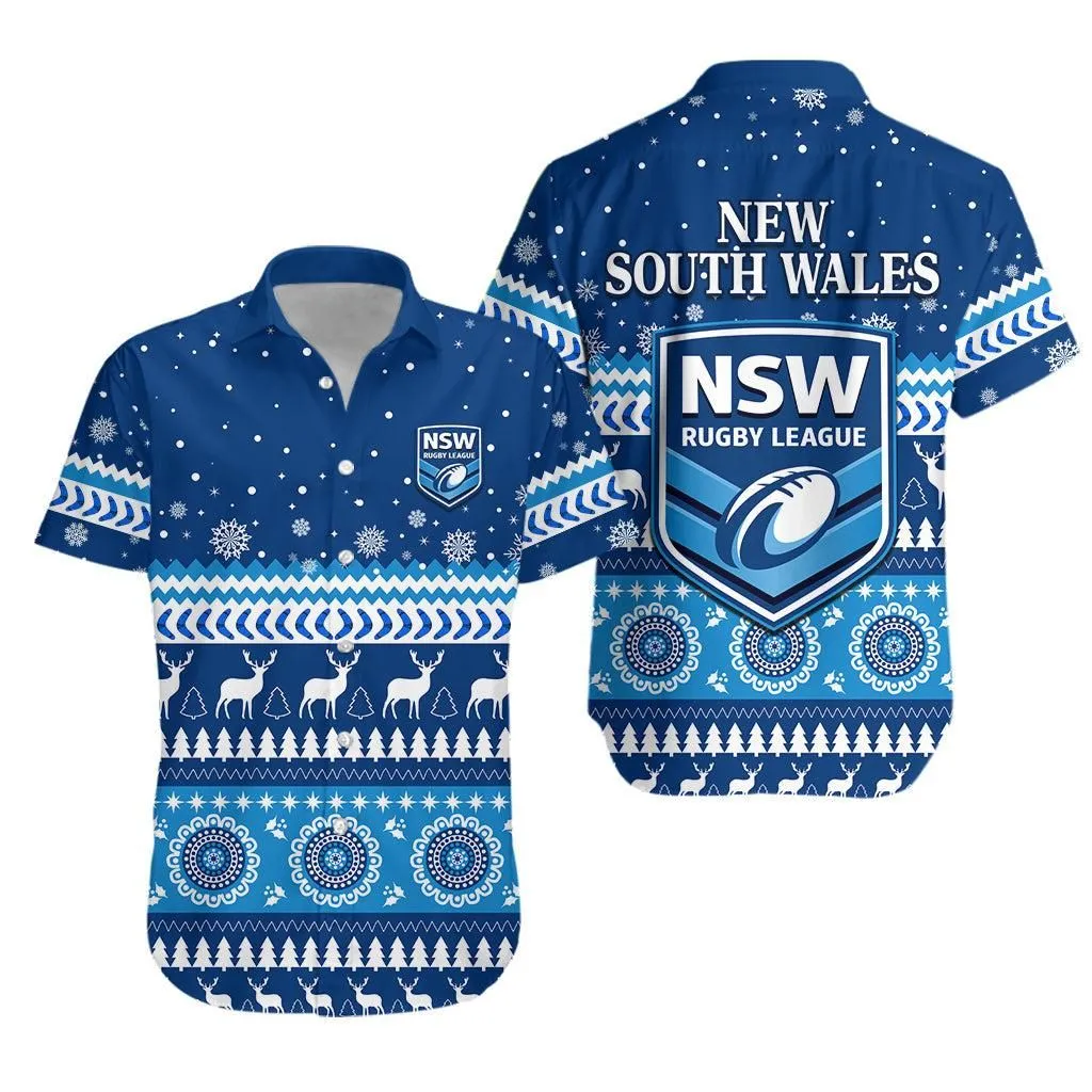 New South Wales Christmas Hawaiian Shirt Nsw Rugby Indigenous Lt13_0