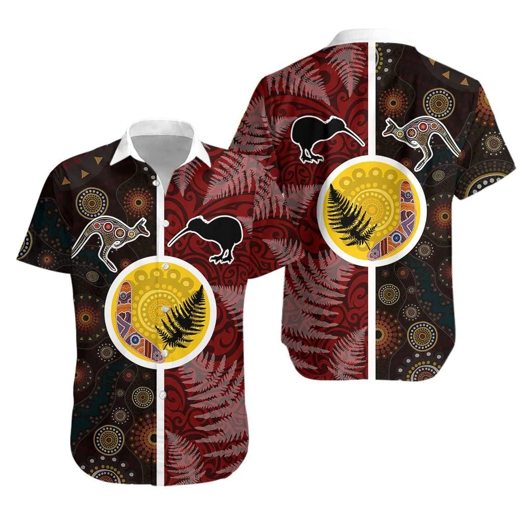 New Zealand Australia Hawaiian Shirt Maori Aboriginal   Lt20_0