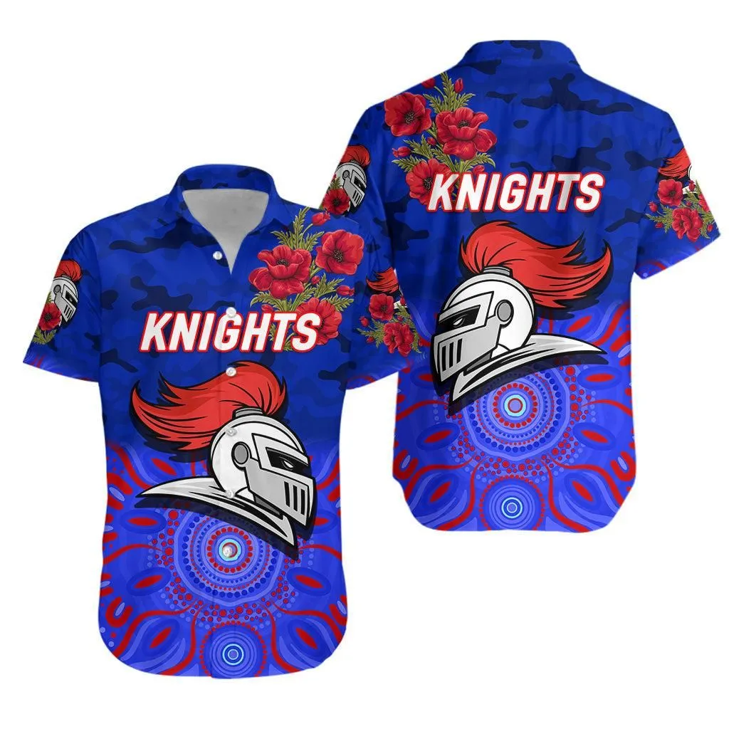 Newcastle Knights Anzac 2022 Hawaiian Shirt Indigenous Vibes Lt8_1 thekingshirt