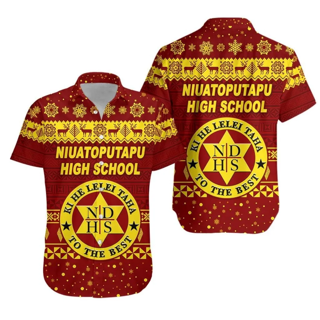 Niuatoputapu High School Christmas Hawaiian Shirt Simple Style Lt8_1 thekingshirt